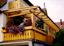 Balkon mit Pergola berdacht