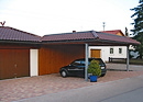 Carport mit Ziegeldach